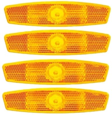 Bicycle Wheel Reflector 4 PCS Front Rear Cycle Reflector Light Bicycle Accessories