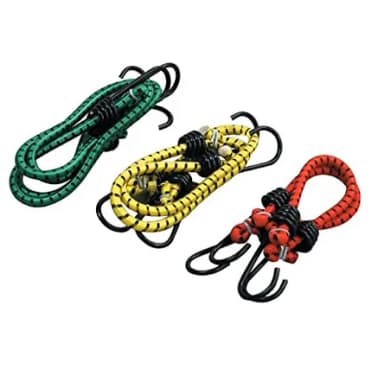 High Strength Elastic Bungee Shock Cord Cables Luggage Tying Rope with Hooks Assorted Set of 2 pcs