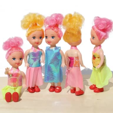 5PC Popular Fashion Dolls With Clothes Toys For Girl Dolls Cute SmallKelly Girl Dolls For Dolls Toys Gift Random Style