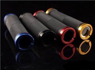 Bicycle Road Mountain Bike Handle Double Lock on Aluminium Alloy Bike Handlebar Hand Cover 1 Pair Handlebar Grips