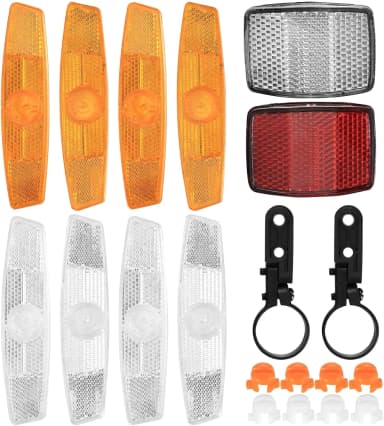 Reflectors for Bicycle Spokes Includes 4 Pcs Reflectors Spokes Bicycle Wheels 2 Pcs Reflectors Reflectors for Front Rear Bike Wheel for MTB Bicycle