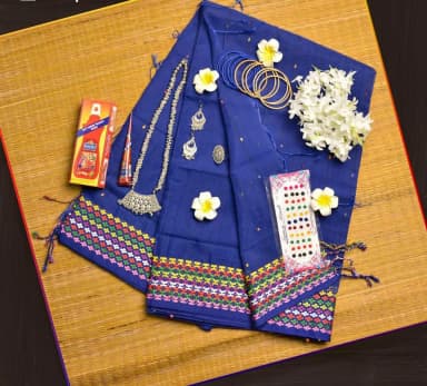 Girls Stylish Sari Set of 10 Items Girls Ethnic Wear Girls Festive Wear Girls Traditional Wear Girls Sari Set