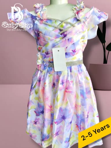 Elegant Floral Princess Dress for Baby Girls 2 5 Years