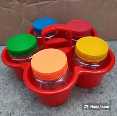 Kitchen Spice kuta 5 Piece set Plastic Spice 5 Piece Box Set