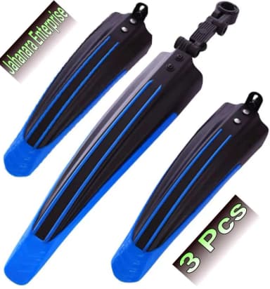 Bicycle Plastic Mudguard Downhill Type Blue Colour Bicycle Accessories 3 pcs