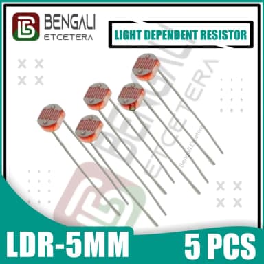 LDR 5 mm Light Dependent Resistor 5pcs