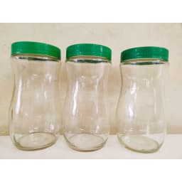 Glassware Food Jar Food Container glass Jar 1000ml 2pcs Thumbnail 1