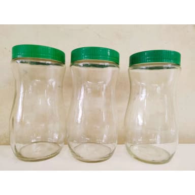 Glassware Food Jar Food Container glass Jar 1000ml 2pcs