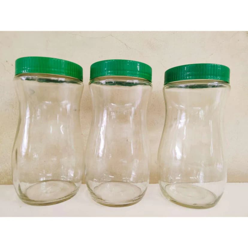 Image of Glassware Food Jar Food Container glass Jar 1000ml 2pcs