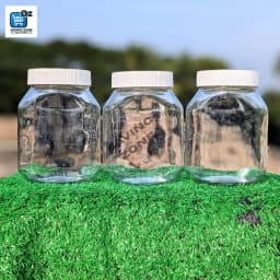 3 Pcs Good Quality 750ml Glass Jar for Kitchen Glass Jar Container Glassware Food Storage Jar with White Red Cap Thumbnail 4