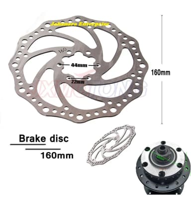 Bicycle Disc Brake Rotor without Bolts Bicycle Brakes Stainless Steel Opposite Hole Distance 44mm fit Mountain160mm Bicycle Accessories 1 pc