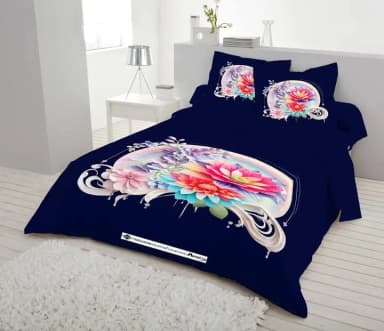 pakiza home vip double size twill panel bed sheet size 7 5 8 5 King size with two pillow cover