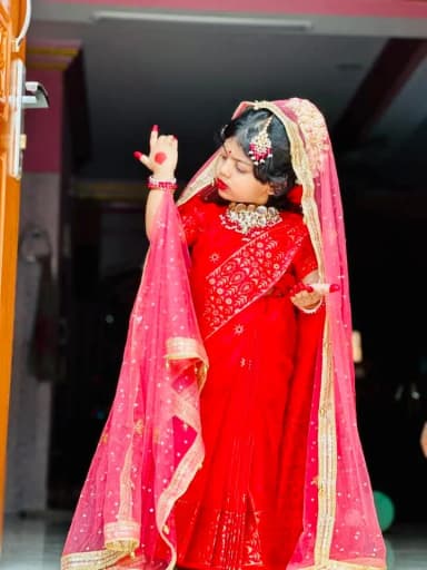 best quality Baby ready saree belawj peti cort saree 1yr 6yr
