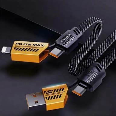 4 in 1 Super Fast Charging 100watt PD Cable with Data Transfer for iPhone Samsung and Others