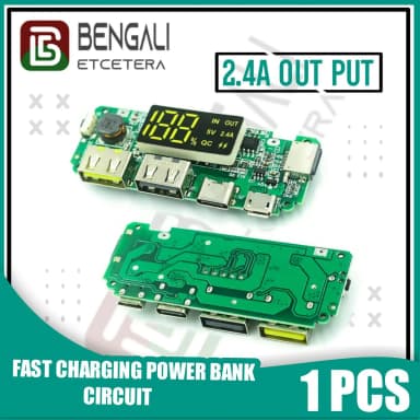 LED Dual USB 5V 2 4A Micro Type C USB Mobile Power Bank 18650 Charging Module Lithium Battery Charger Board Circuit Protection