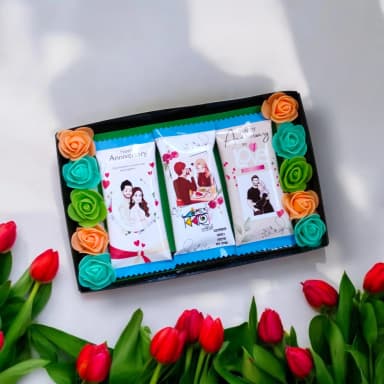 Customized Chocolates Package for Anniversary Ready Gift