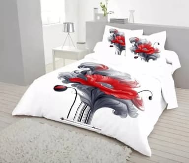 home tax cotton double size twill panel bed sheet size 7 5 8 5 King size with two pillow cover