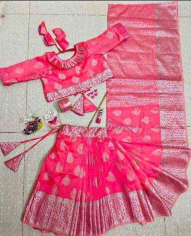 Ready sari For baby Girls 2 6y Sari belawj peti cort