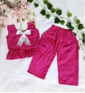Cute and comfortable tops and pants for kids in summer