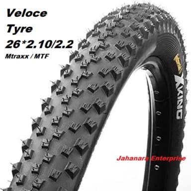 Bicycle Tire 26 2 2 Any 26 Veloce Brand MTF Tyre Mountain Bike Bicycle Accessories 1 pc