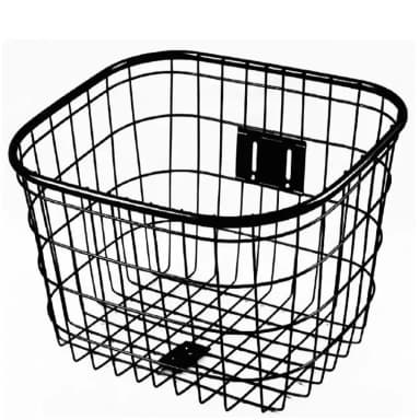 Bicycle Basket Iron Steel Role Rubber Plastered Bicycle Accessories