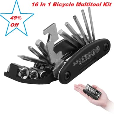 Bicycle Tools 16 in 1 Multi Function Bike Bicycle, Mechanic Repair Tool Kit (made in Shanghai )