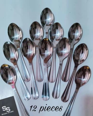 Spoon Set Tea spoon Set Cutlery Set Stainless Steel Spoon Set 12 Pieces Full Set