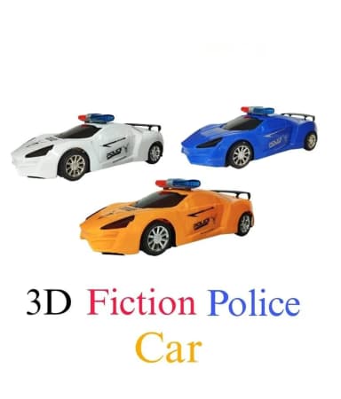 3D Friction Police Car
