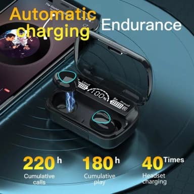 M10 TWS Wireless Earphone Touch Bluetooth Earplugs Bluetooth Version V5 3 In The Ear Stereo Sport Headsets Noise Reduction Digital display Good effect and easy to use Bluetooth Headphone