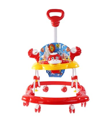 Baby Walker With Music Puzzle Toys Smart Walker Red Basic