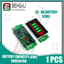 Battery Capacity 4 Digit Indicator Meter 3 7v 4 2v 1S 8s Battery Battery Thumbnail 1