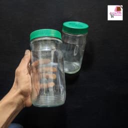 2 pcs Glassware Food Jar Food Container glass Jar 1000ml Thumbnail 2