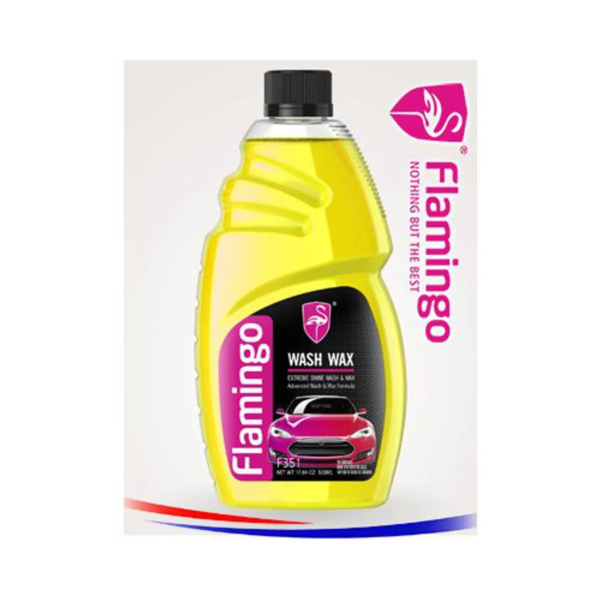 Flamingo Wash Wax Ultra Shine Wash Wax with Advanced Formula 500ml Car wash shampoo Motorcycle wash shampoo Bike wash shampoo thumbnail 2