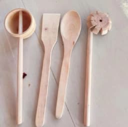 Enhance Your Cooking With A Wooden Kitchen Combo 4 Pieces Wooden Spoon Set Easy To Use And Clean Thumbnail 1