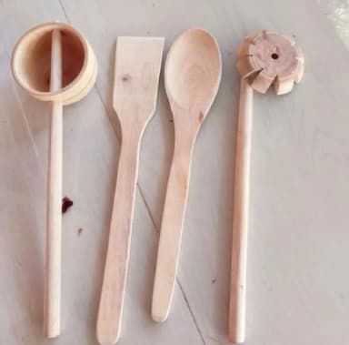 Enhance Your Cooking With A Wooden Kitchen Combo 4 Pieces Wooden Spoon Set Easy To Use And Clean