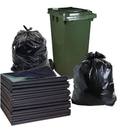 Trash Bag Poly Bag Garbage Bag Thin 24 x 18inch 20 Pcs