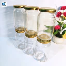 500 ml 6 Piece Fully Airtight Glass Jar Set for Kitchen Dining High Quality Glass Containers with Long Lasting Steel Lids Thumbnail 4