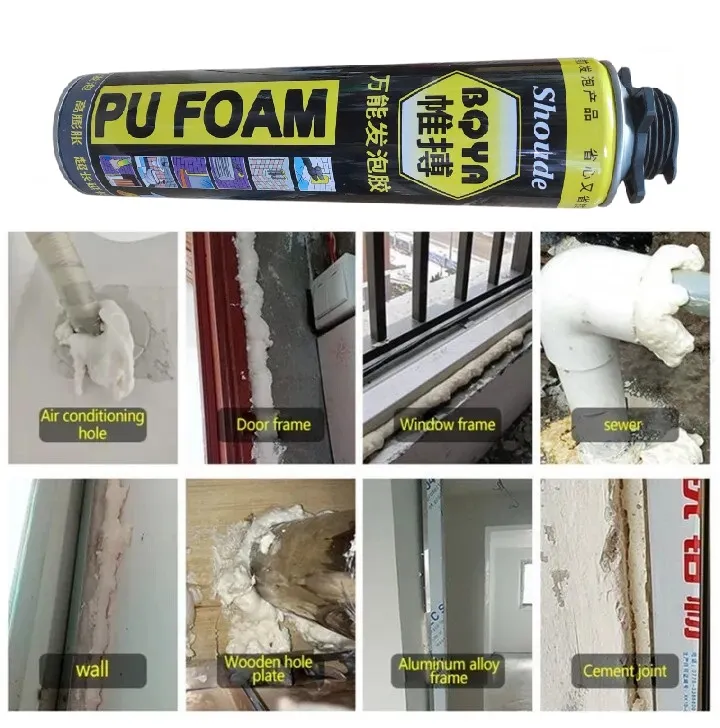 PU Foam Spray 750ml Expanding Spray Hardens In 3 Seconds PU Foam Sealant Waterproof Plugged Holes thumbnail 3