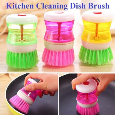 Kitchen Cleaning Dish Brush Scrubber Hydraulic Pressure Cleaner