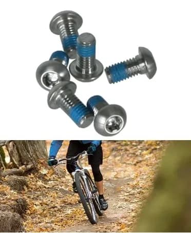 Bicycle Brake Rotor Disc Bolts Screws L Nuts T25 Cycle Bicycle Brake Disc Bolts Screw 6Pcs