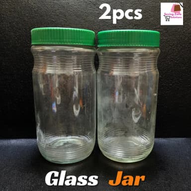 Glassware Food Jar Food Container glass Jar 1000ml 2pcs