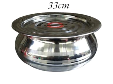 Stainless Steel 5 Size Hari is Available Cover Patil Pot For Multiuse Induction Friendly Hari