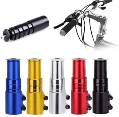 Bike Stem Riser Bike Fork Stem Extender Bicycle Handlebar Raiser Head Up Adapter Bike Handlebar Riser Bicycle Fork Stem Raiser Extender Head Up Raiser multicolor Bicycle Accessories