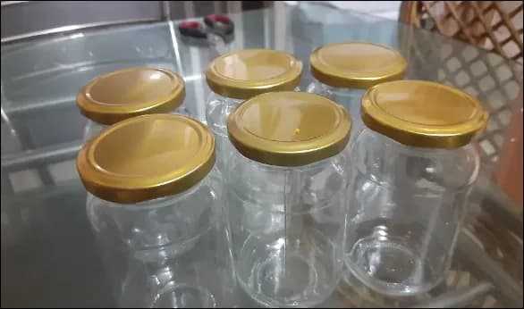Image of Glass jar kitchen jar 500 gm 6 pcs