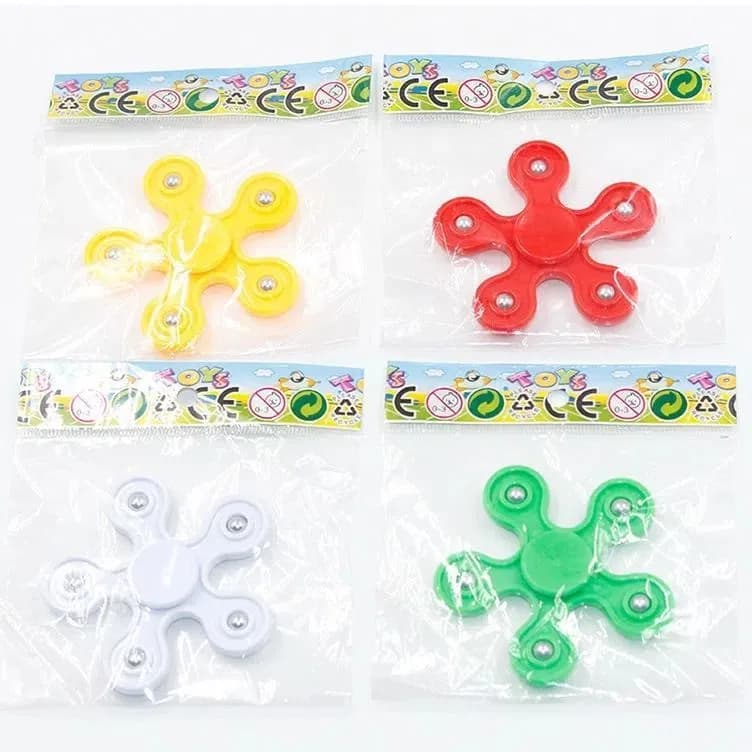 Image of Large Premium Colorful Hand Fidget Spinner for Autism and ADHD Finger Tri-Spinner Fidget Toys Stress Reliever Play Toy