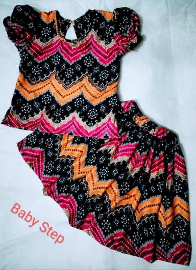 Colorful Ethnic Baby Girl Frock Set