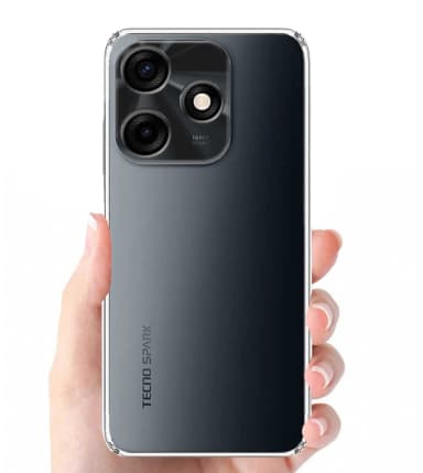 Transparent Clear Back Cover Case for Tecno Spark 10 Spark10c CLEAR COVER