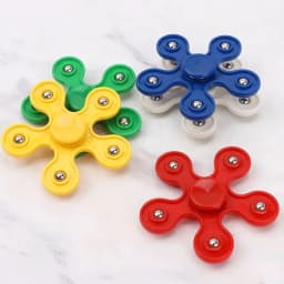 Large Premium Colorful Hand Fidget Spinner for Autism and ADHD Finger Tri-Spinner Fidget Toys Stress Reliever Play Toy Thumbnail 2