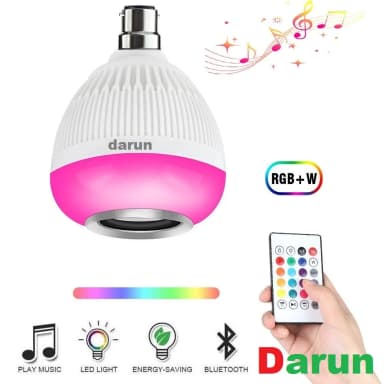 Smart Led Remote Control Bluetooth Speaker Music Bulb AC