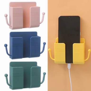 Mobile Phone Charging Hanging Wall Mounted Holder Multifunction